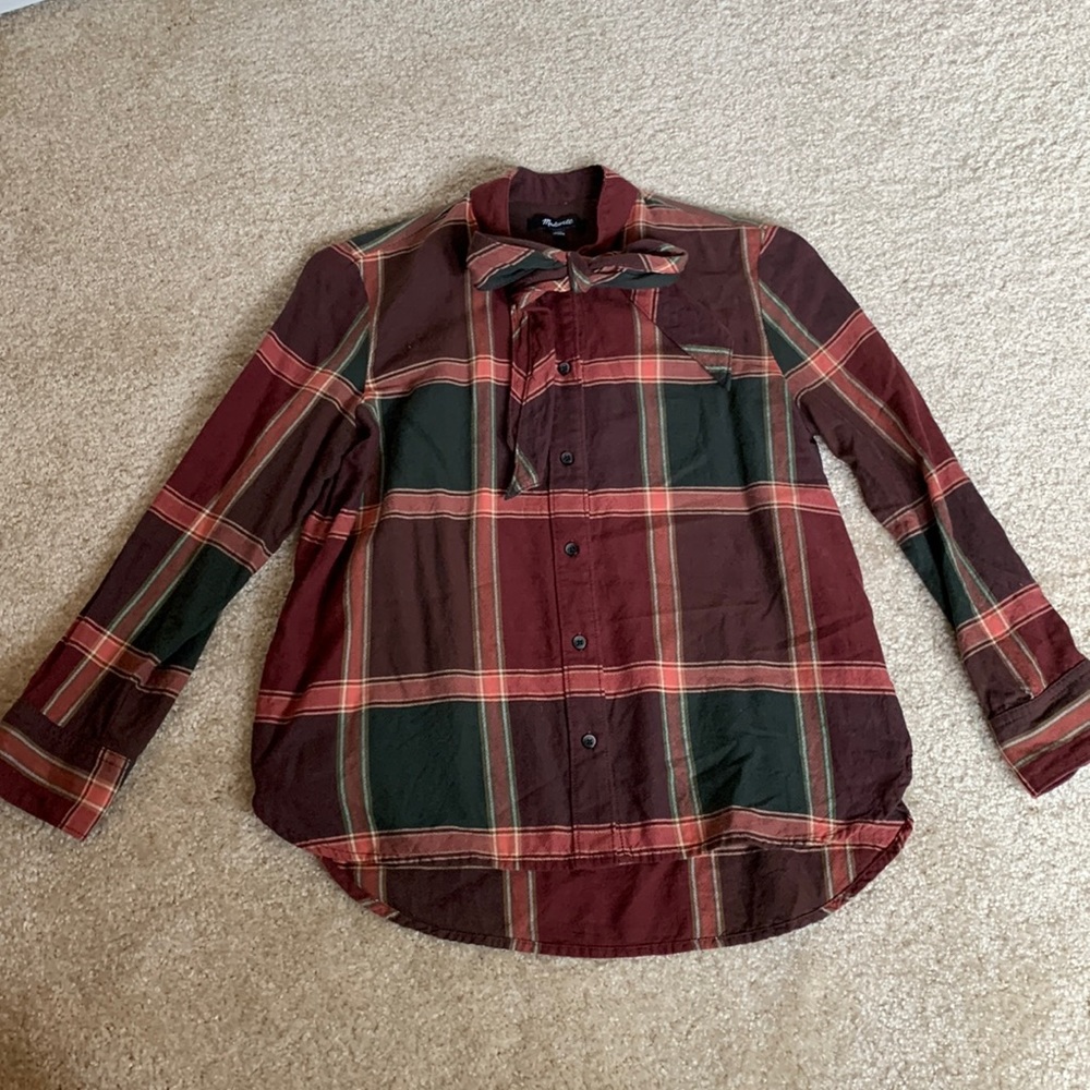 Madewell plaid shirt.